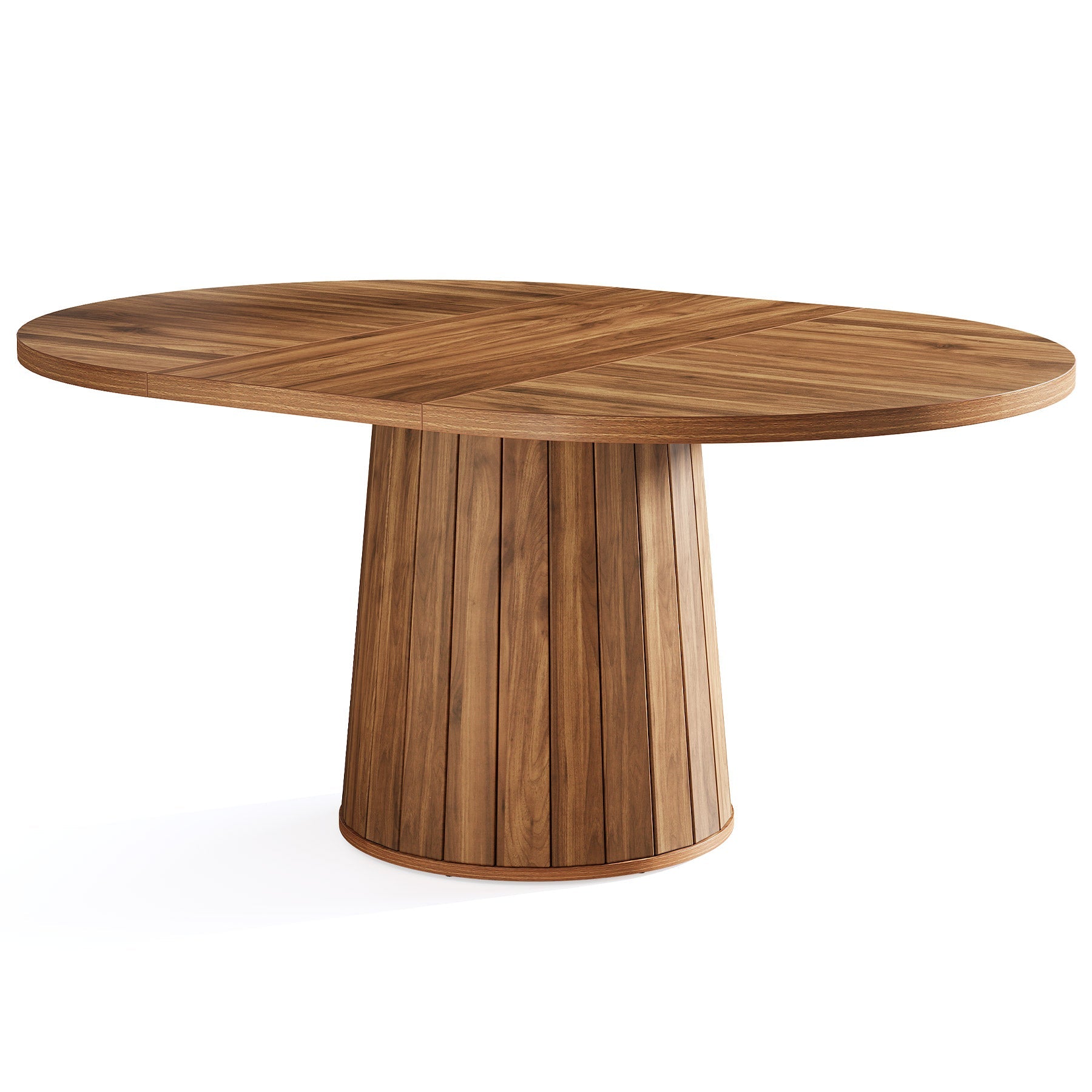 Tribesigns Mesa de comedor ovalada, Mesa de comedor de cocina de 140 cm para 6 personas