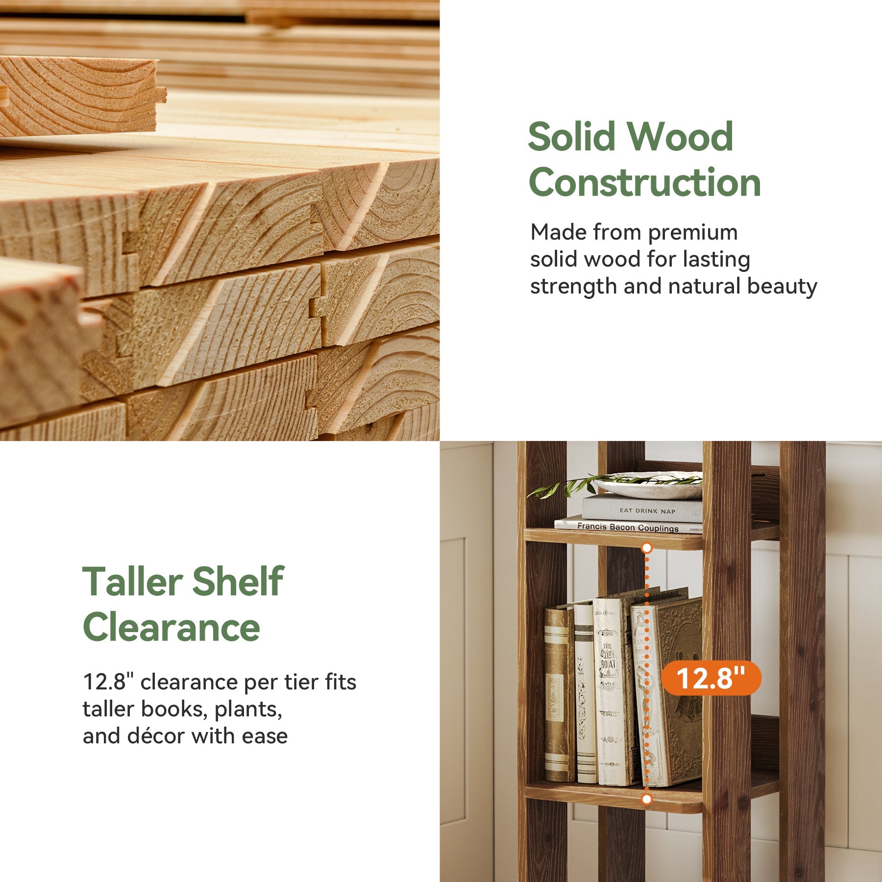 Tribesigns Zapatero independiente de 6 niveles de madera maciza, Organizador de zapatos estrecho