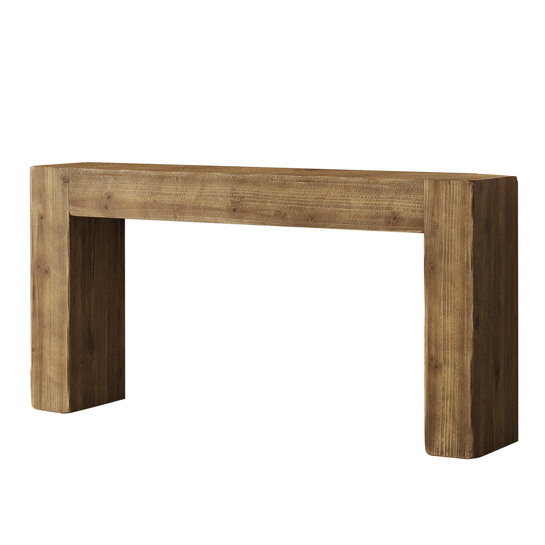 Tribesigns Mesa Consola de Madera Maciza de 160 cm de Estilo Campestre, Mesa Larga para Pasillo, Entrada y Sala de Estar
