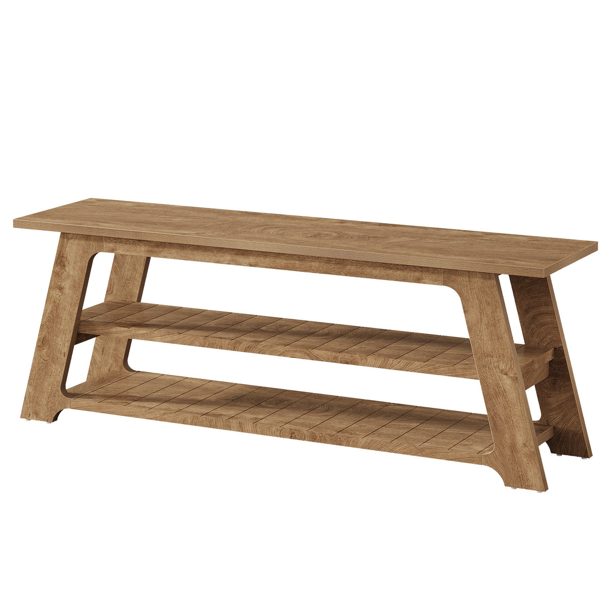 Tribesigns Mueble de TV de 160 cm para televisores de 75 pulgadas, Mueble para TV con 3 estantes