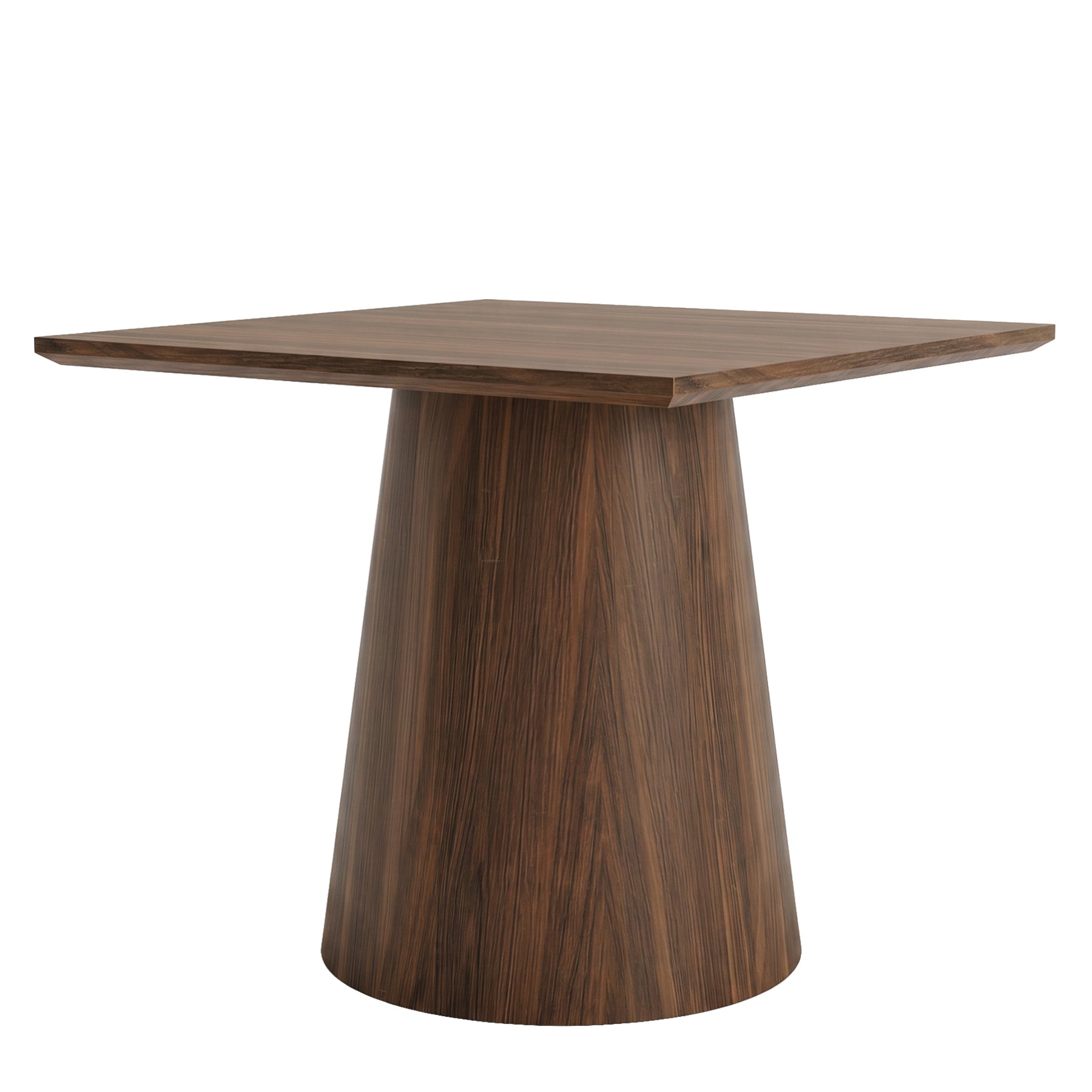 Tribesigns Mesa de conferencias cuadrada de 80 cm con tablero reforzado, Mesa de oficina de madera para 4 personas
