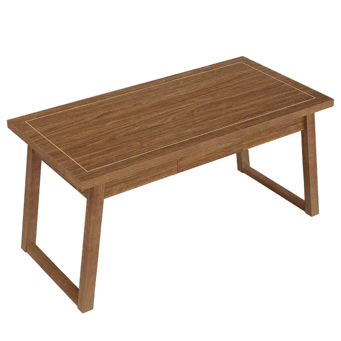 Tribesigns Escritorio de computadora de madera de 140 cm, Mesa de trabajo moderna de mediados de siglo con cajón