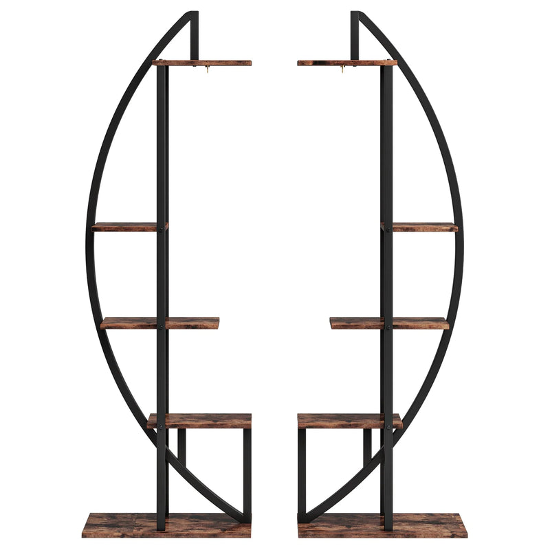 Tribesigns Paquete de 2 soportes para plantas de interior de 5 niveles