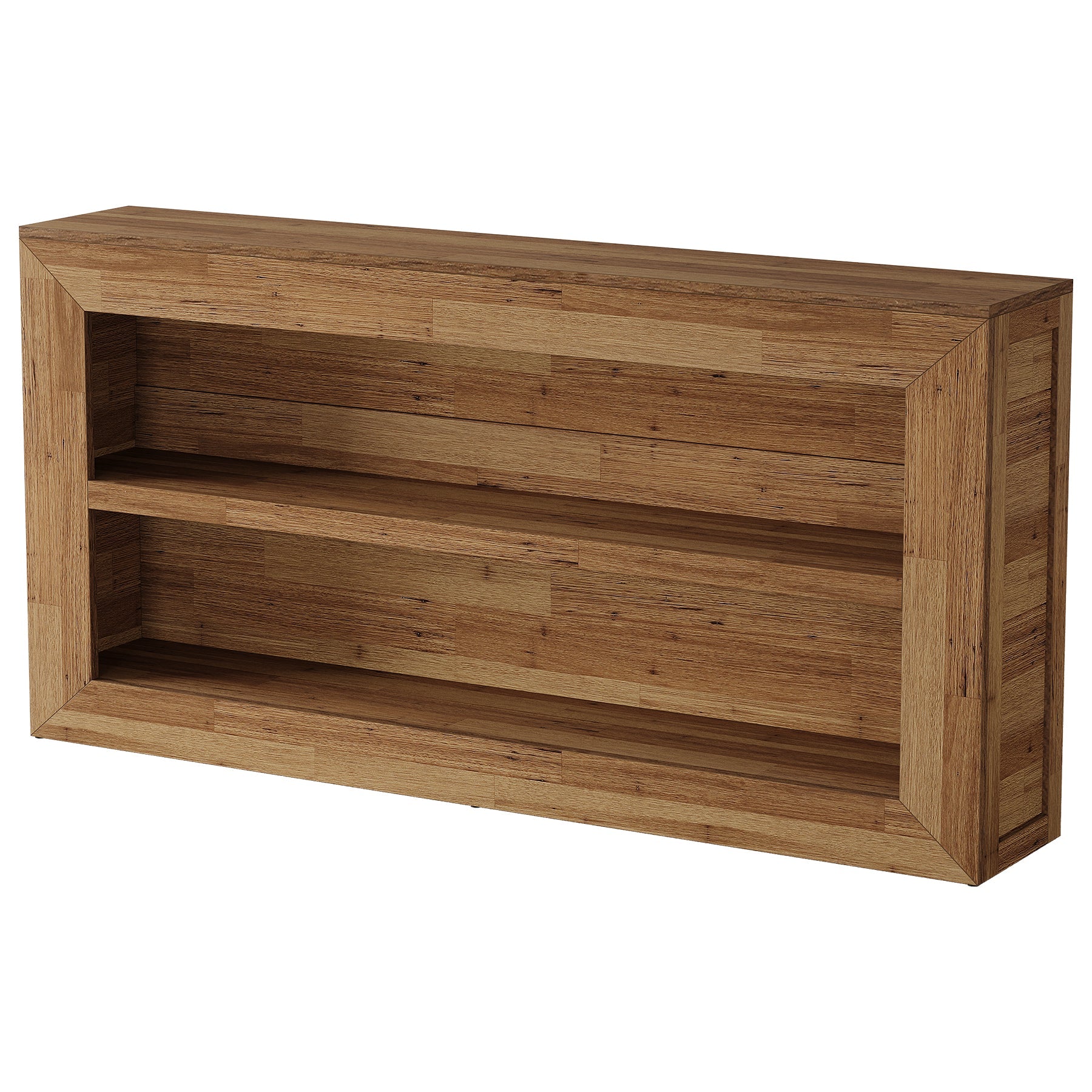 Tribesigns Mesa consola de 160 cm con 2 estantes, Mesa estrecha de pasillo de estilo rústico para sala de estar y recibidor