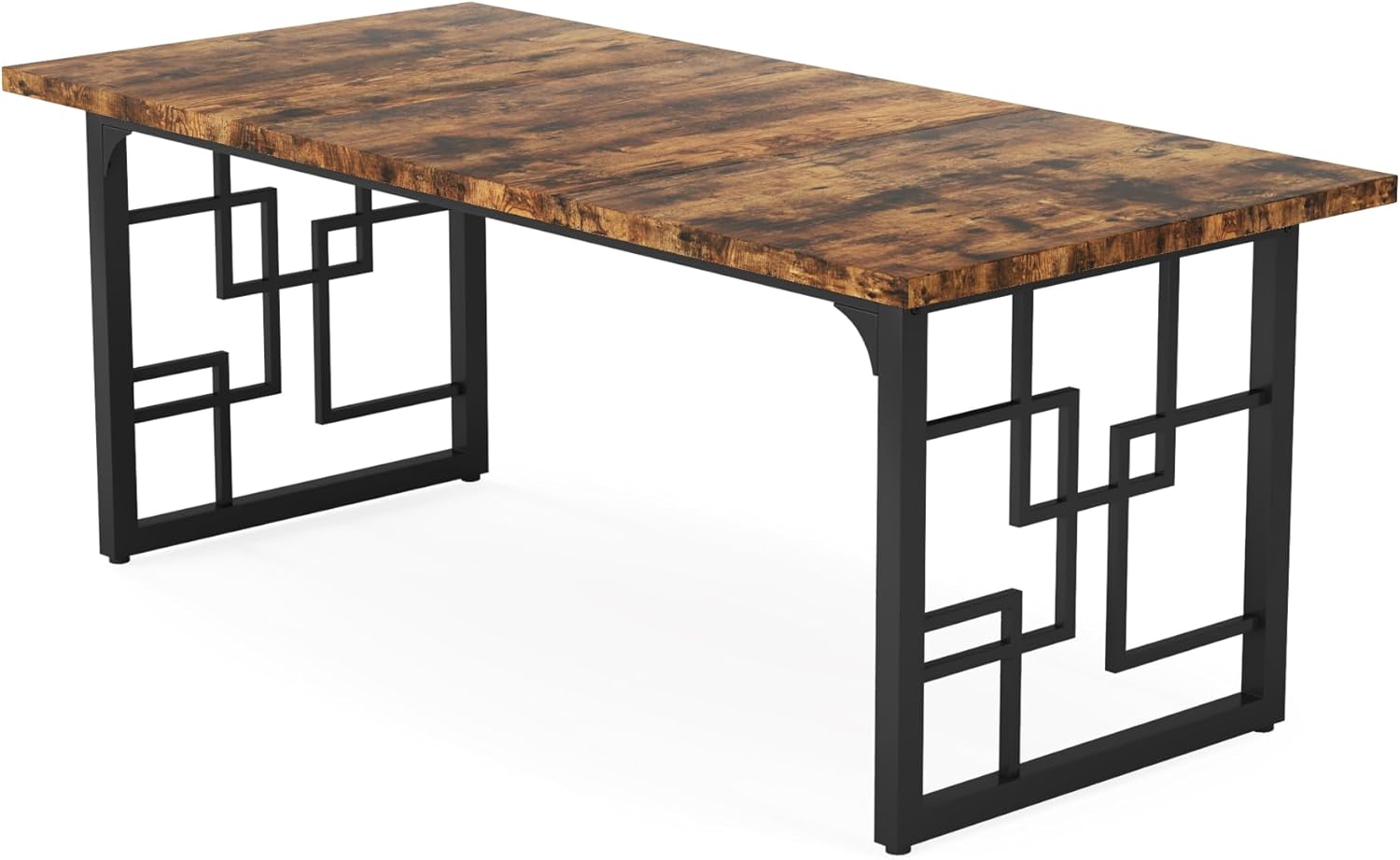 Tribesigns Escritorio para computadora, Escritorio de estudio con estructura metálica de estilo de diseño industrial