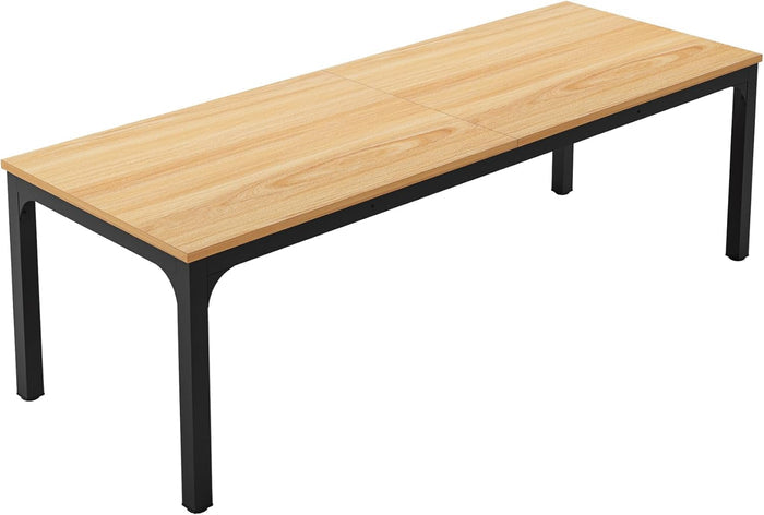 Tribesigns Mesa de comedor vintage, Muebles de comedor para 6 a 8 personas