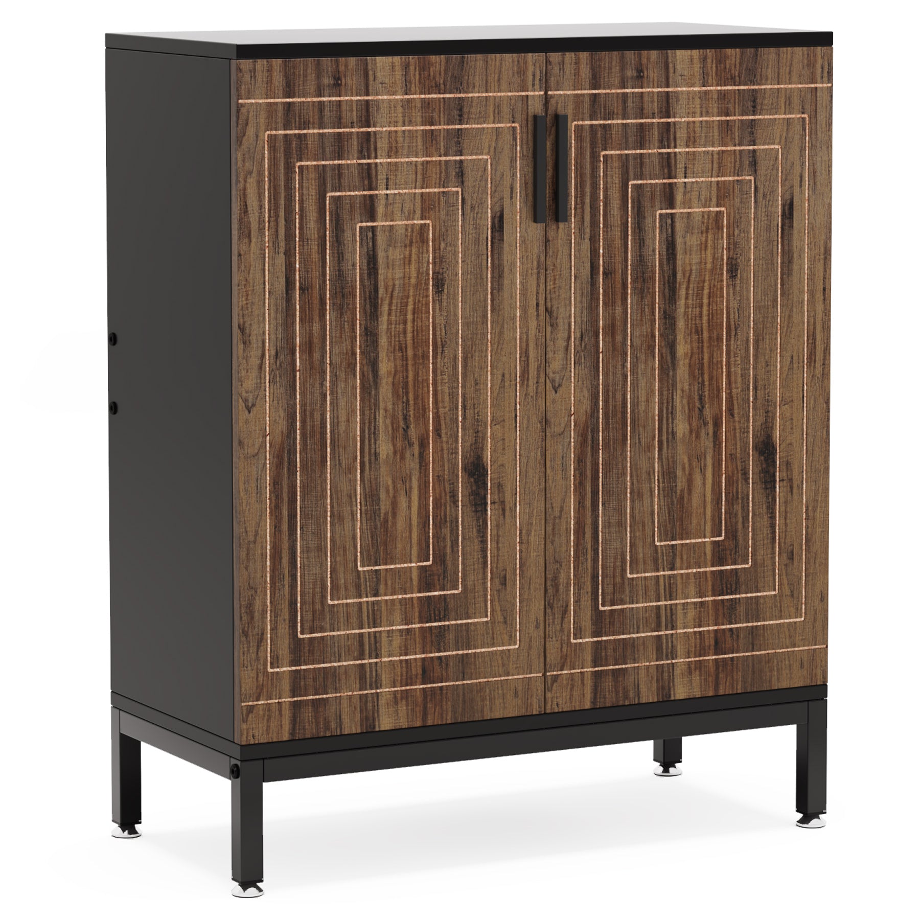 Tribesigns Zapatero, 20 pares de armarios modernos de almacenamiento de zapatos con puertas