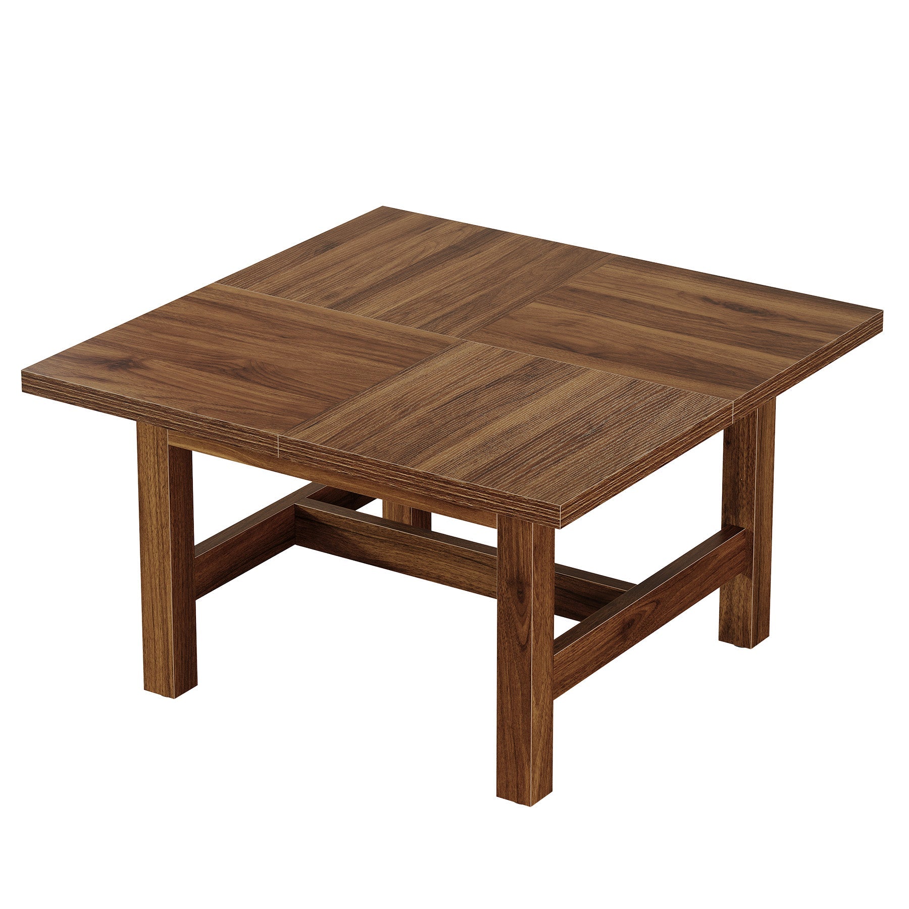 Tribesigns Mesa de centro cuadrada de 79 cm, Mesa de salón con patas robustas y tablero grande
