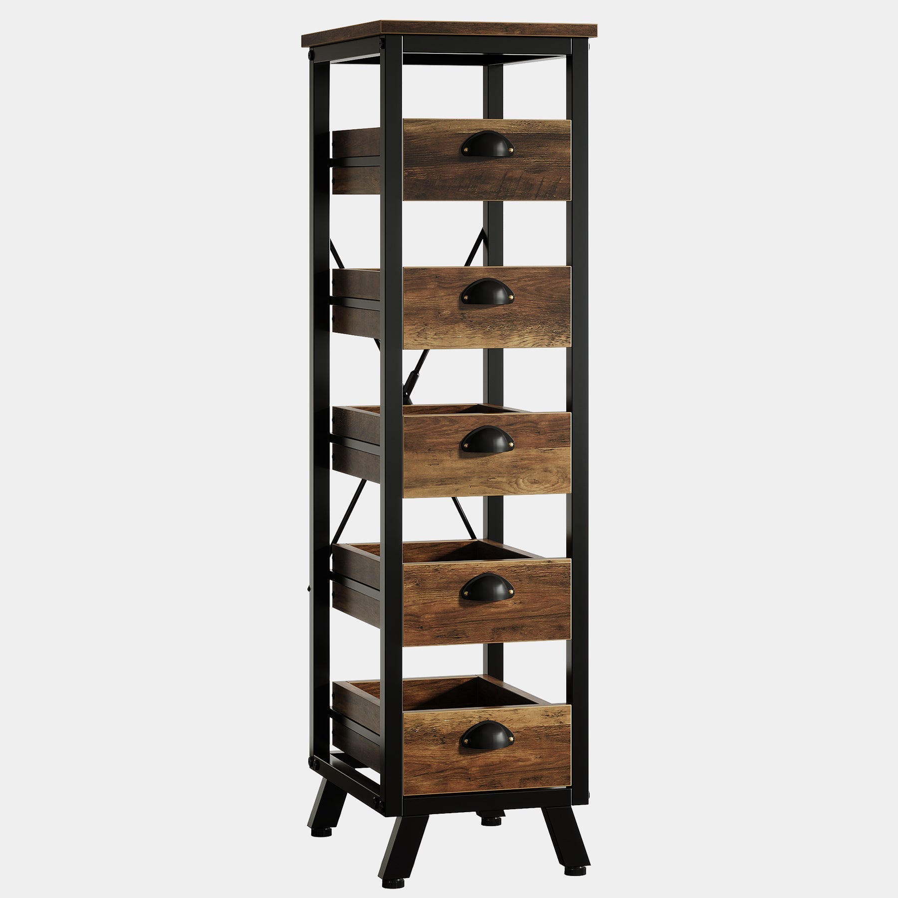 Tribesigns Soporte para frutas y verduras, Soporte para bocadillos de 5 niveles Soporte para cesta de frutas para cocina