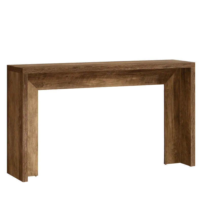 Tribesigns Mesa consola rústica de 140 cm, Mesa de sofá estilo granja Mesa de recibidor