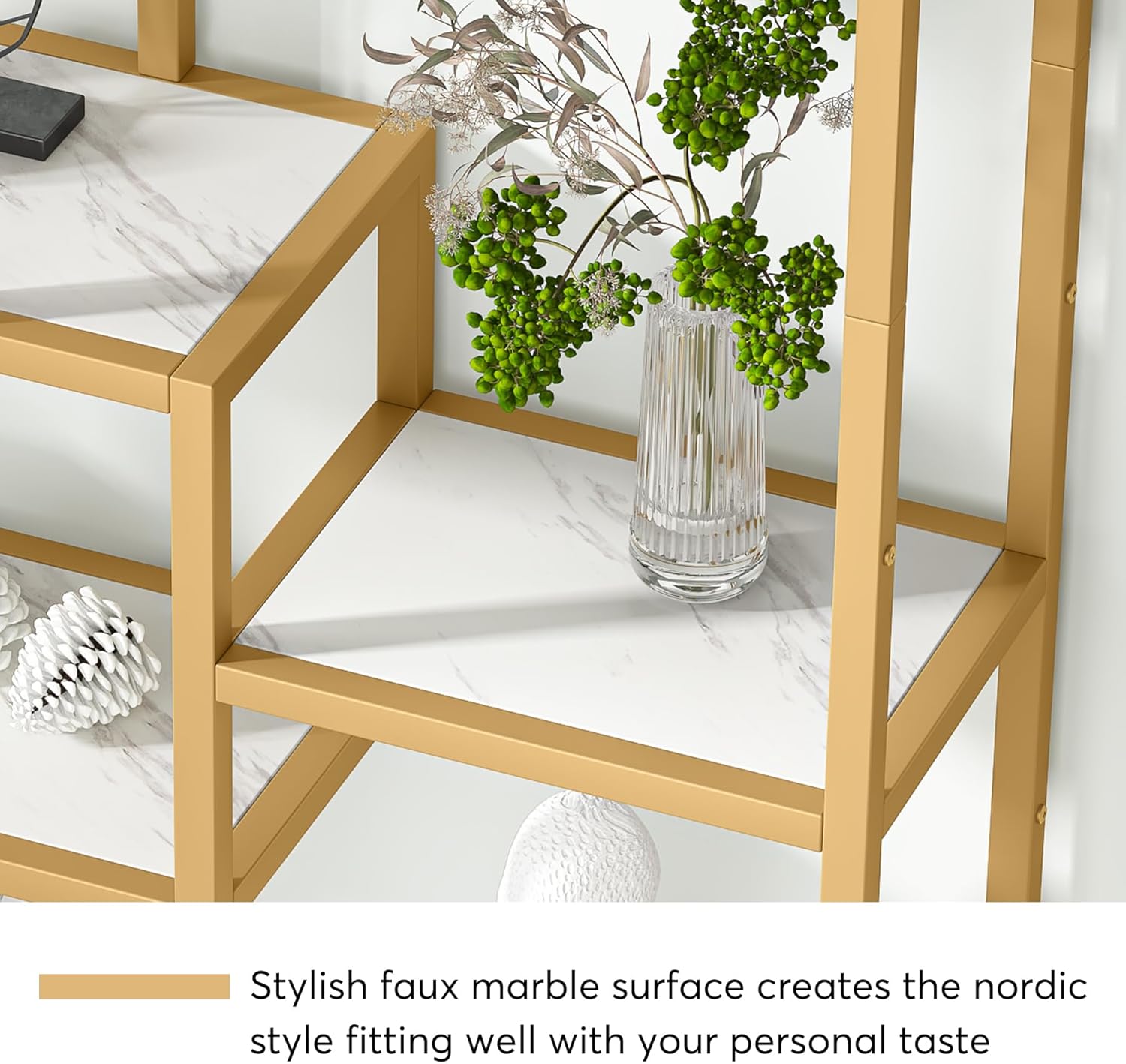 Tribesigns Estantería de oficina de 180 cm con 8 estantes abiertos