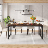 Tribesigns Mesa de Comedor de 180 x 80 cm, Mesa de Comedor Rectangular para Comedor 3