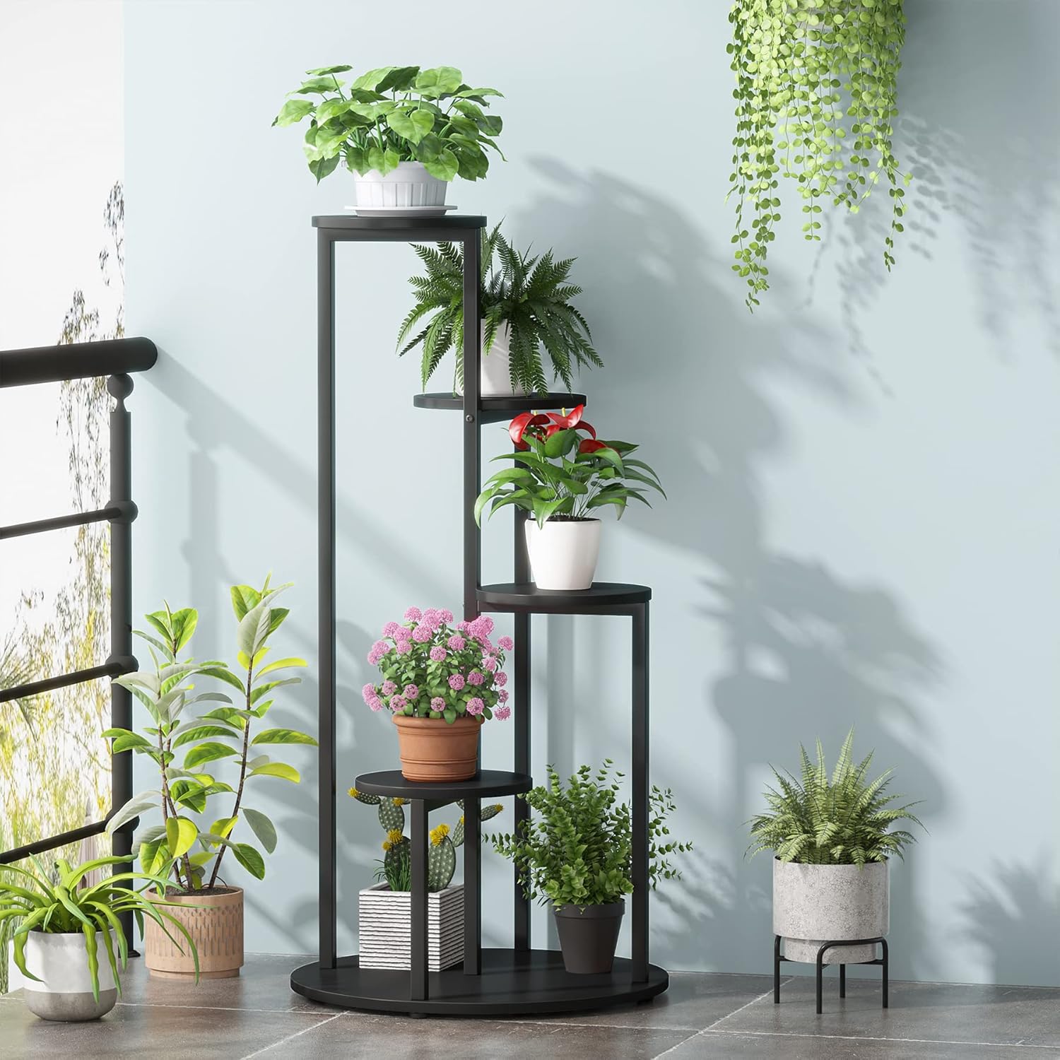 Tribesigns Soporte para plantas, Estante para plantas de interior Soporte decorativo para macetas