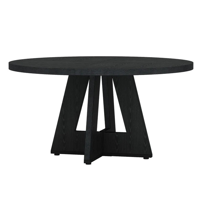 Tribesigns Mesa de comedor, Mesa de cocina redonda de 120 cm para 4 personas