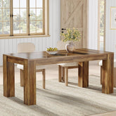 Tribesigns Mesa de comedor rectangular de 63 pulgadas para 4 a 6 personas 3