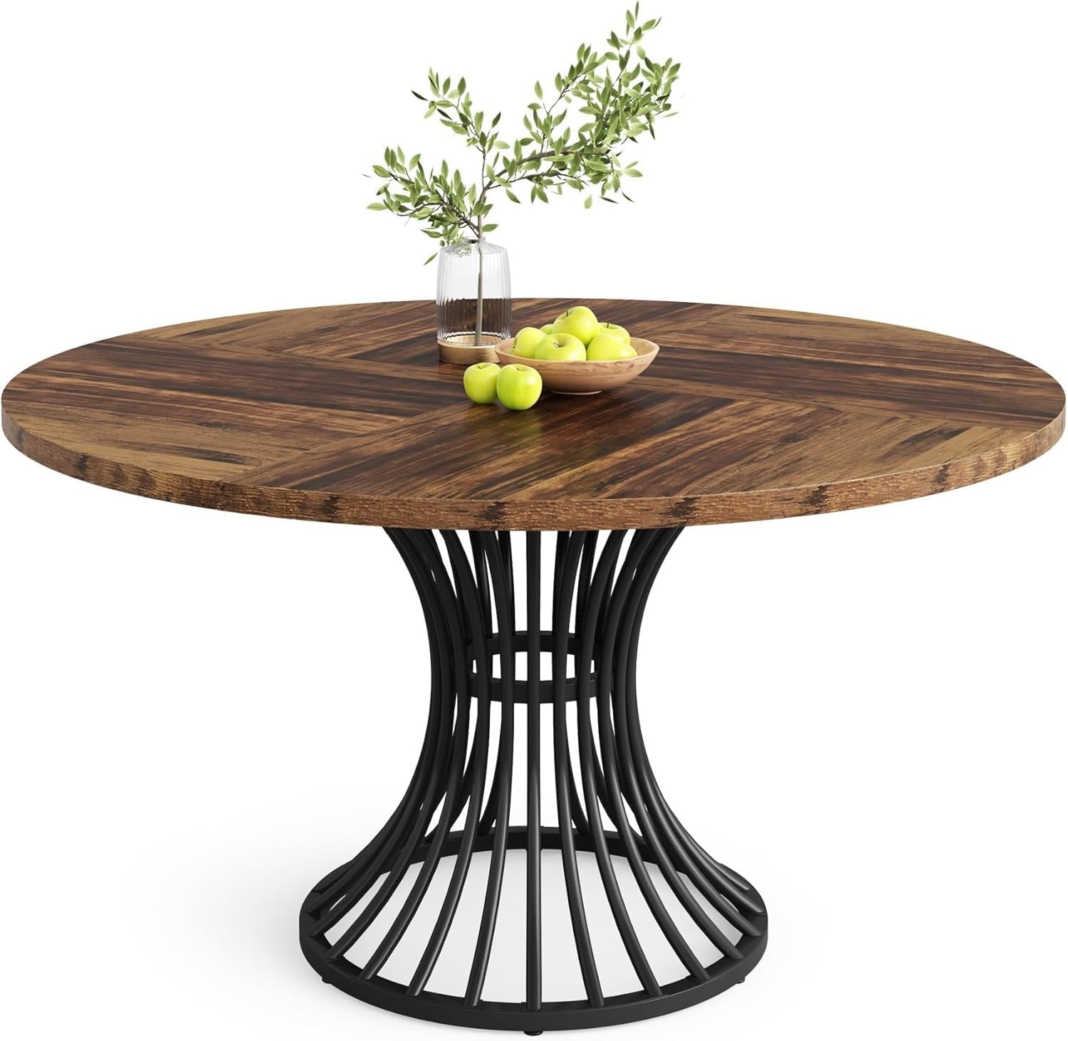 Tribesigns Mesa de comedor redonda para 4 – 6 personas, Mesa de comedor
