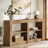 Tribesigns Consola de estilo rústico de 90 cm, Mesa de recibidor con aspecto de roble para recibidor y salón 3