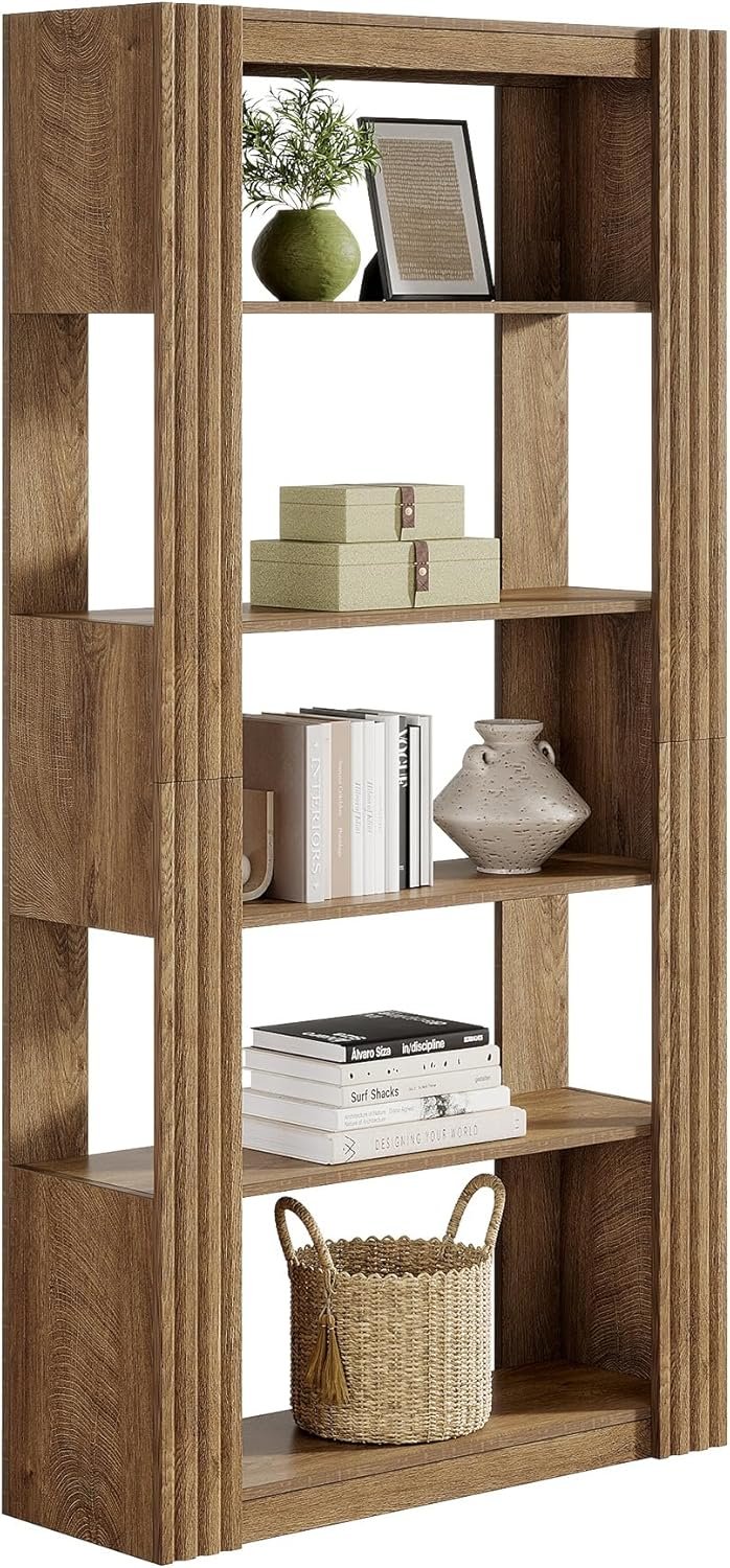 Tribesigns Estantería independiente de 180 cm de altura con 5 estantes abiertos, Estantería de oficina