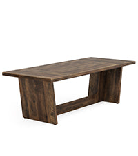 Tribesigns Mesa de comedor industrial, Mesa de comedor para 6-8 personas