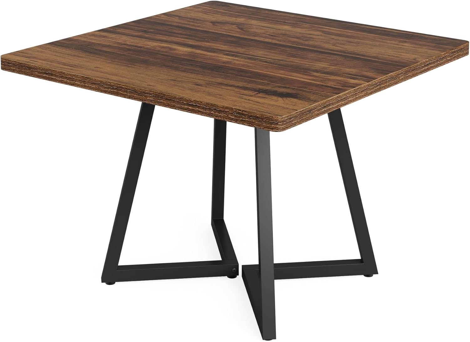 Tribesigns Mesa de Comedor para 4 Personas, Mesa con Patas de Metal Mesa de Comedor de Madera