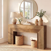 160 cm Tribesigns lange consoletafel met smal profiel, rustieke haltafel voor entree en woonkamer 3