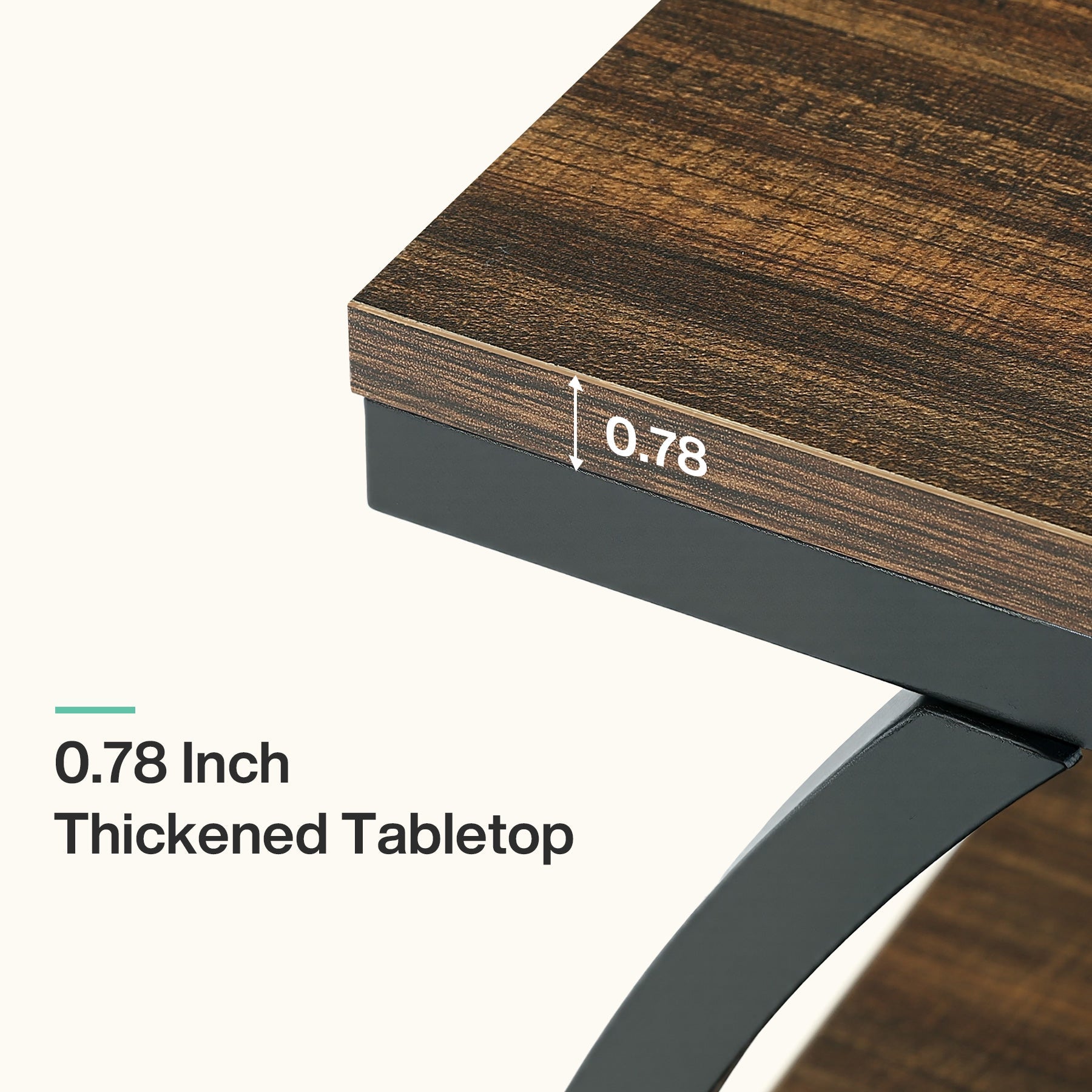 Tribesigns Mesita auxiliar estrecha de 60 cm con 3 niveles de almacenamiento, Mesita de noche industrial para sala de estar o dormitorio