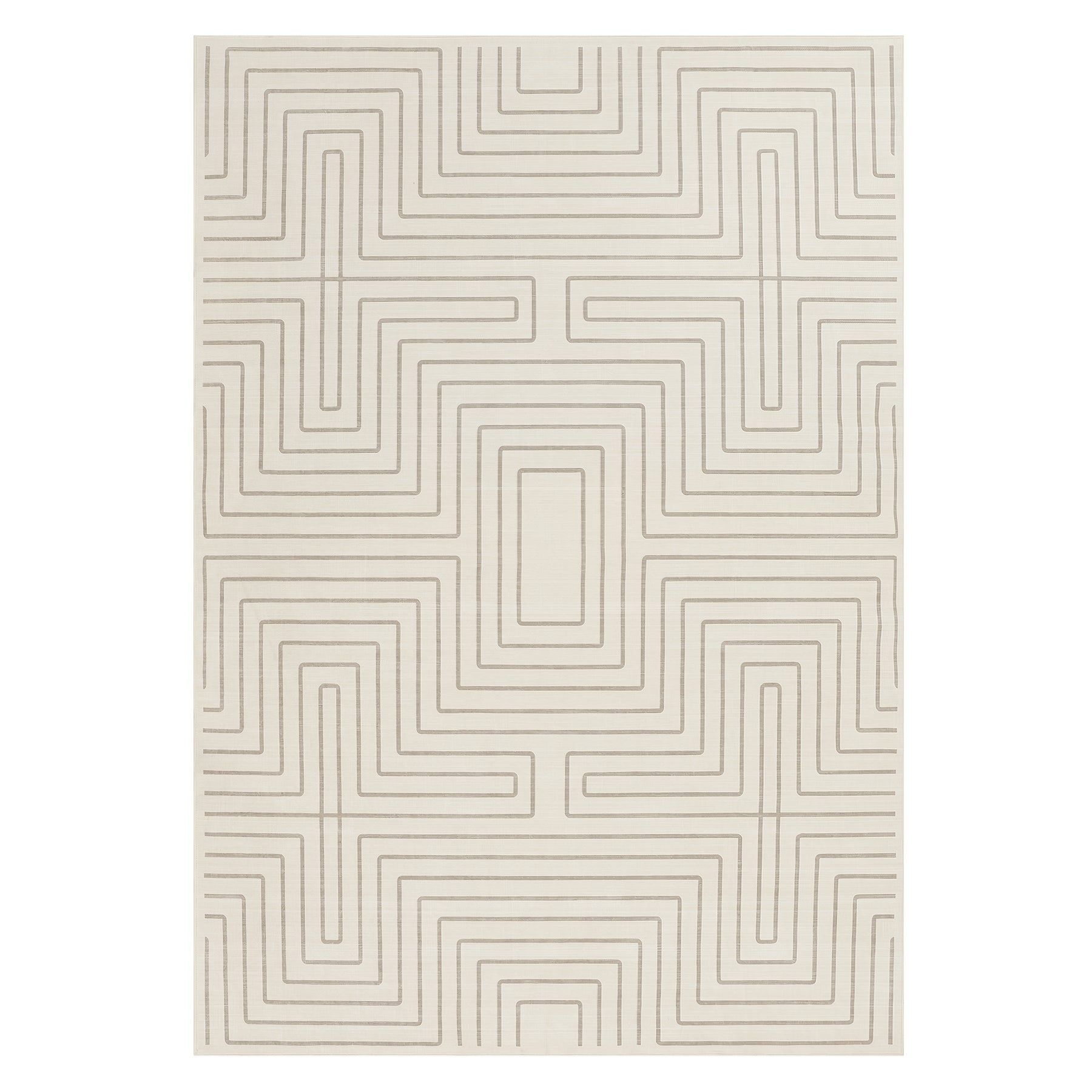 Tribesigns Alfombra geométrica de pelo corto, Base antideslizante lavable a máquina hasta 30 °C con certificación OEKO-TEX