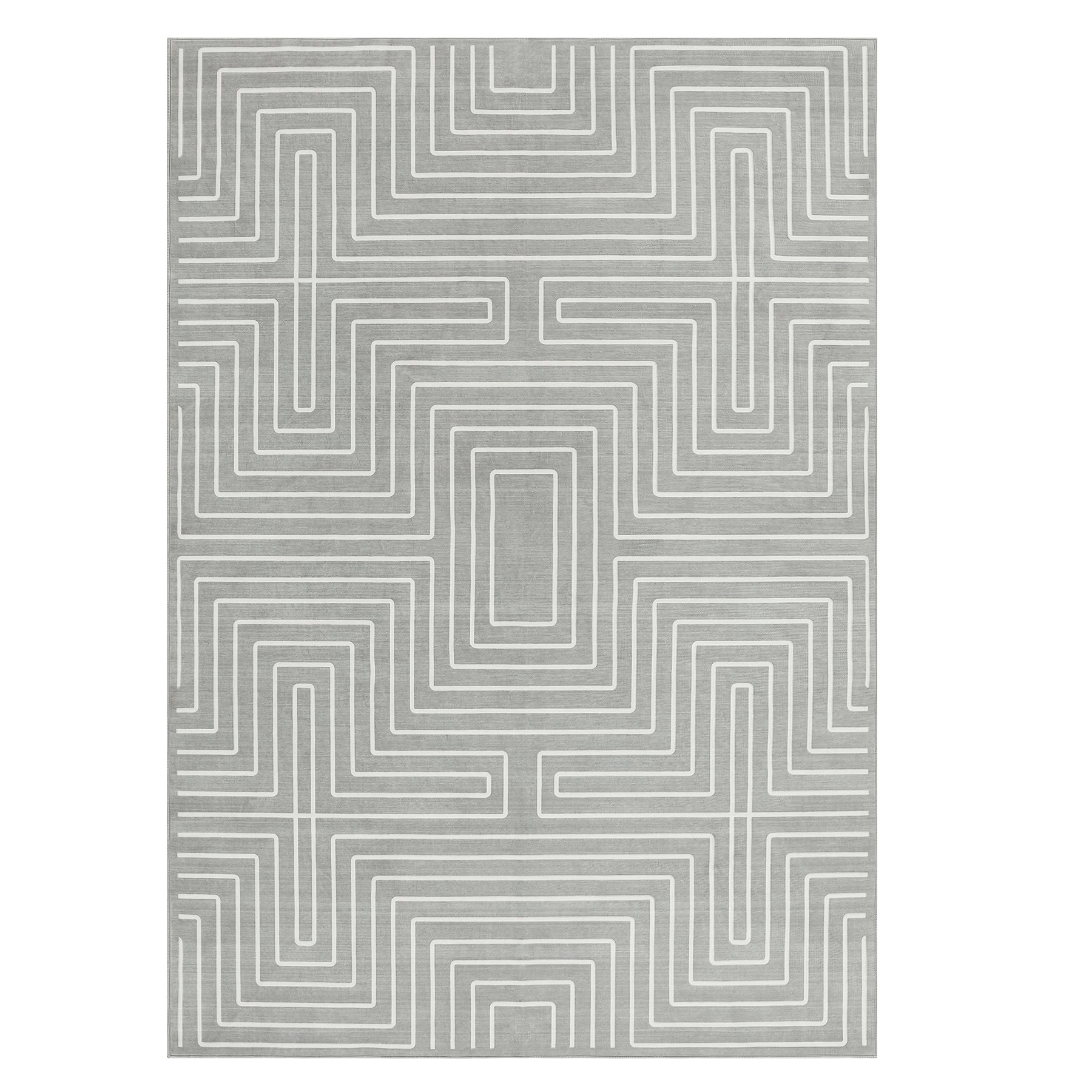 Tribesigns Alfombra geométrica de pelo corto, Base antideslizante lavable a máquina hasta 30 °C con certificación OEKO-TEX