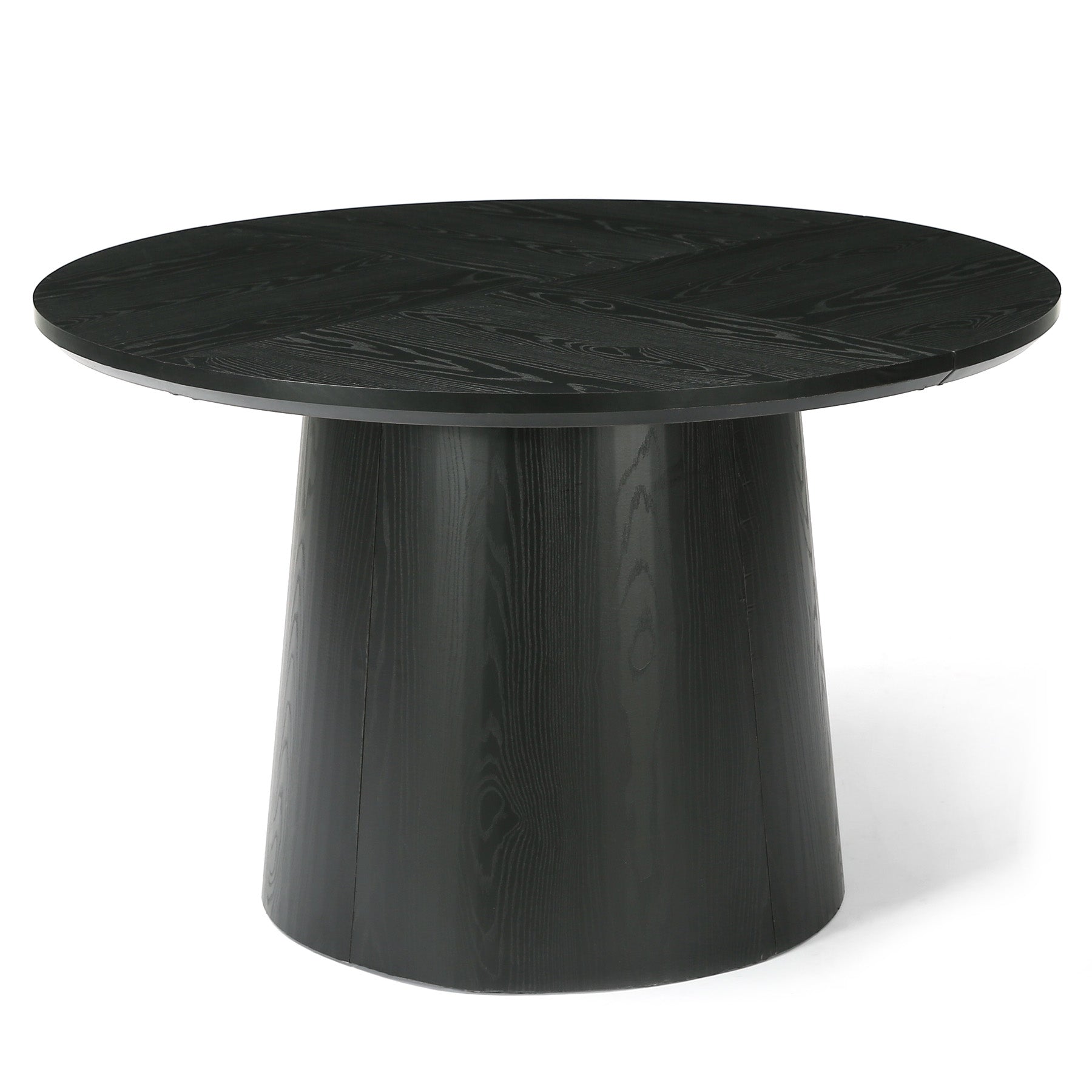 Tribesigns Mesa de comedor redonda de 120 cm, Mesa de cocina moderna con acabado en madera para 4 a 6 personas con estructura robusta