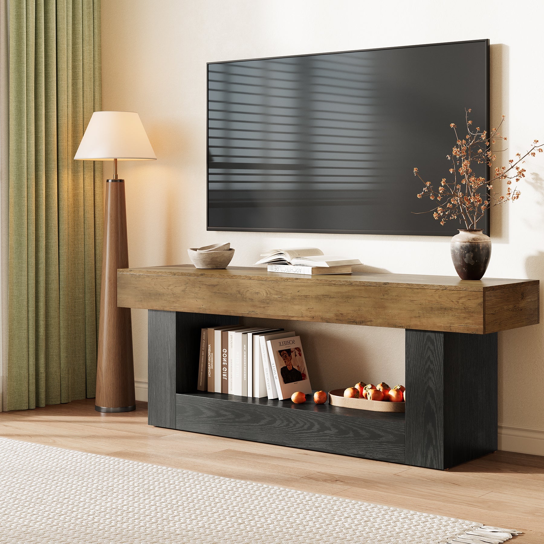 Tribesigns Mueble bajo para TV de 160 cm, Mueble para TV de hasta 70 pulgadas soporte para TV