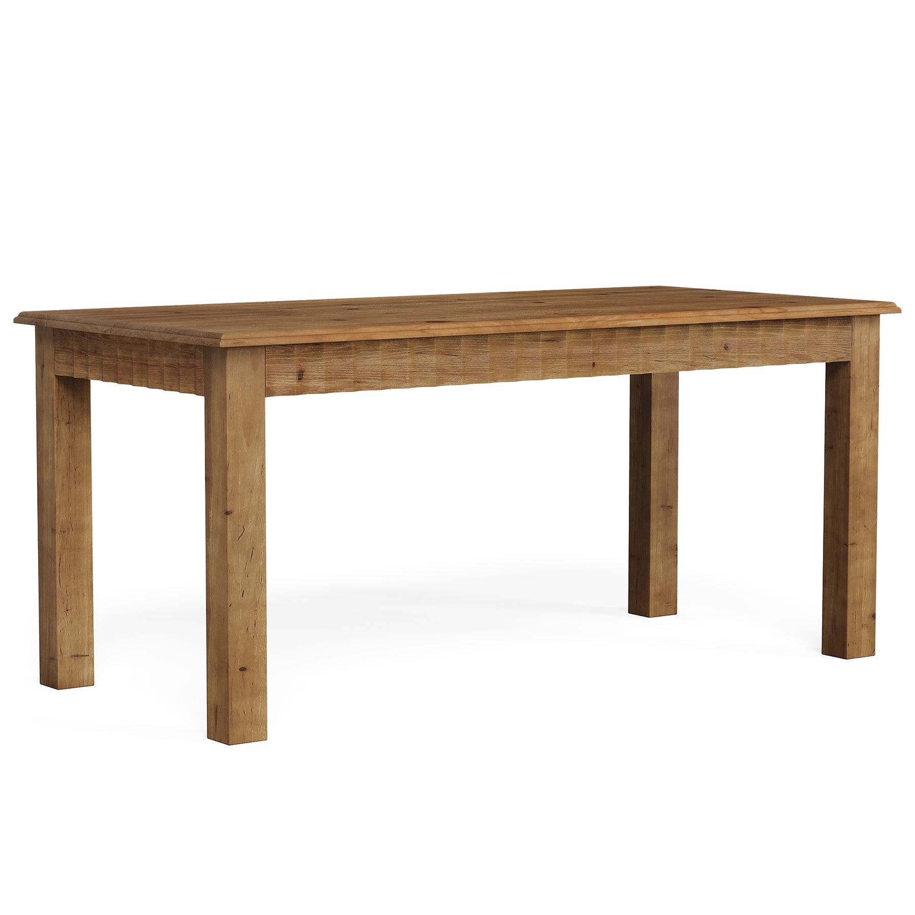 Tribesigns Escritorio de madera maciza de 160 cm, Escritorio grande para ordenador con patas de madera resistentes Escritorio para oficina en casa