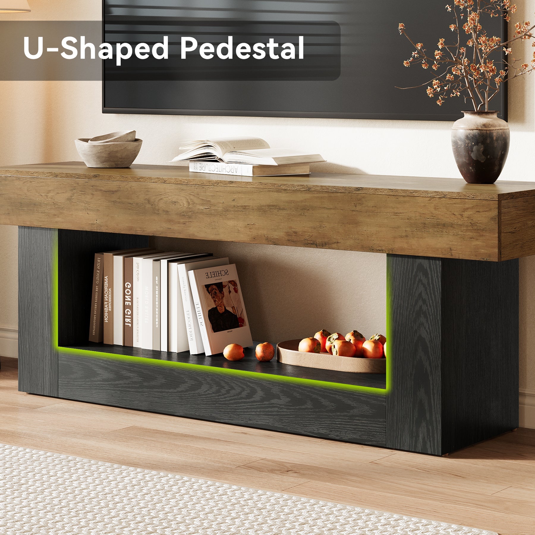 Tribesigns Mueble bajo para TV de 160 cm, Mueble para TV de hasta 70 pulgadas soporte para TV