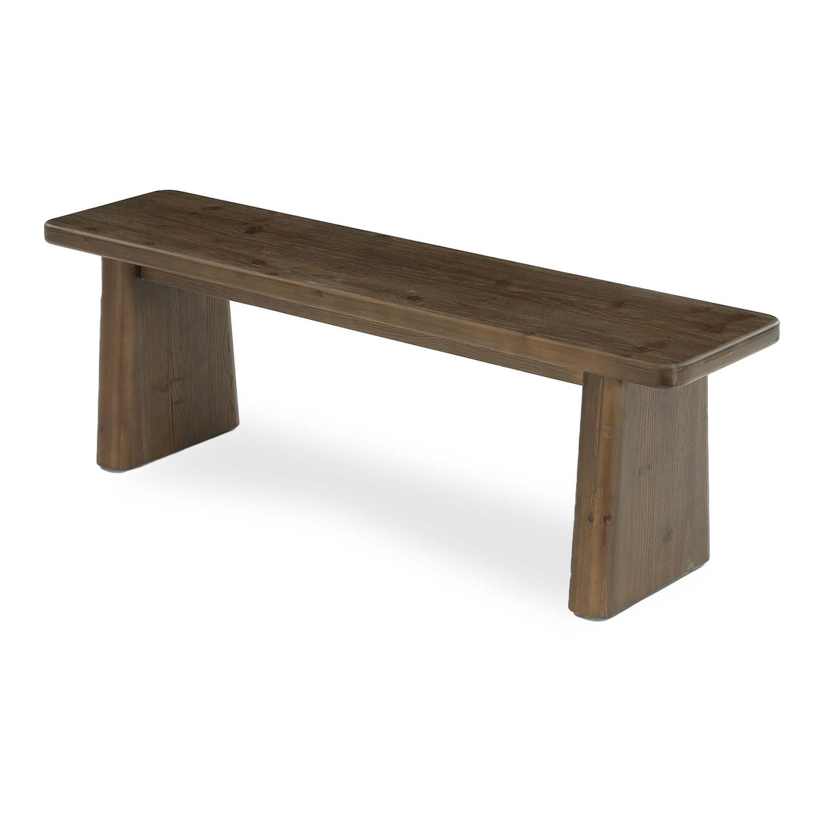 Tribesigns Banco zapatero de 140 cm de madera maciza, Banco de estilo rústico para 2-3 personas
