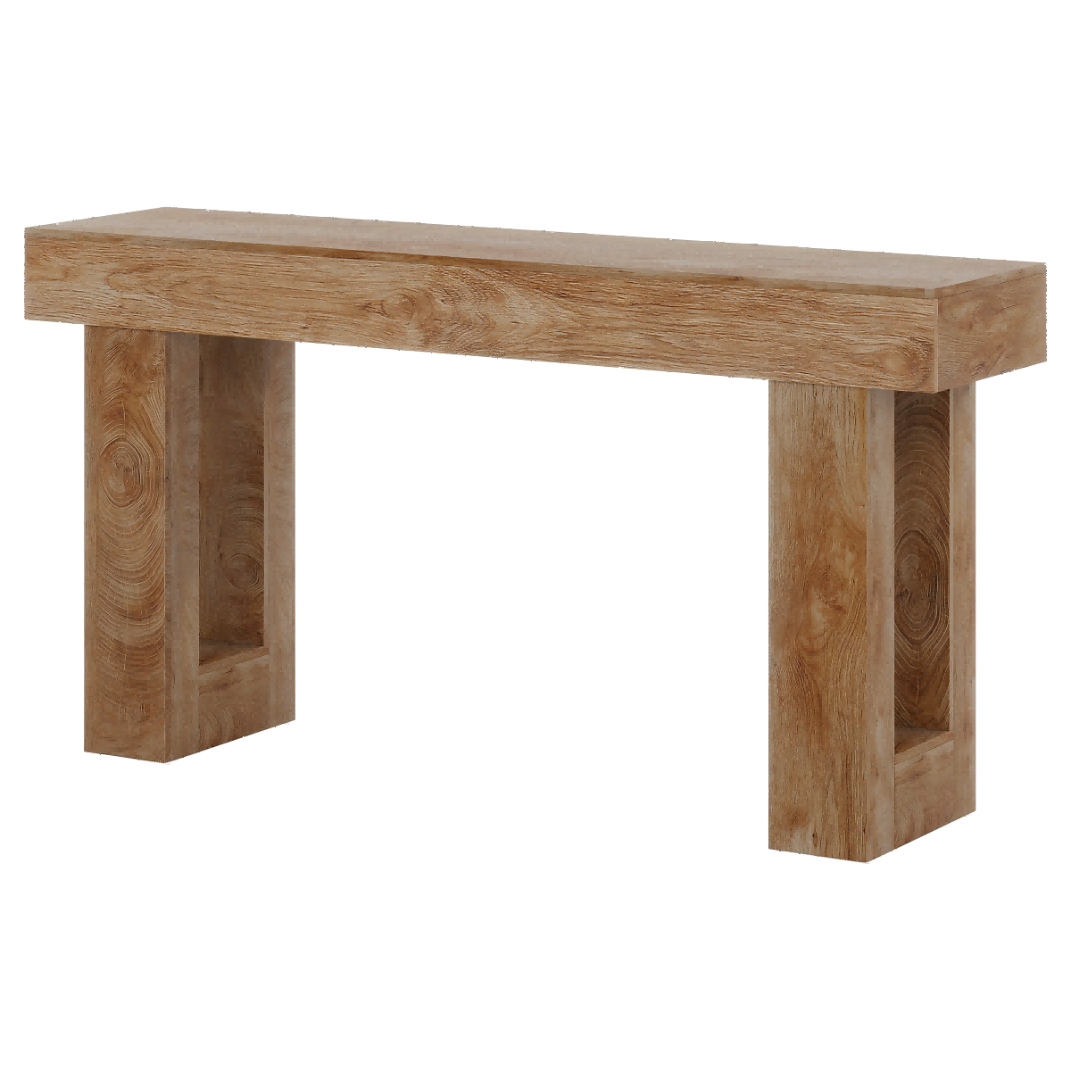 Tribesigns Mesa consola de 160 cm, Mesa de sofá de madera de estilo rústico Mesa de entrada