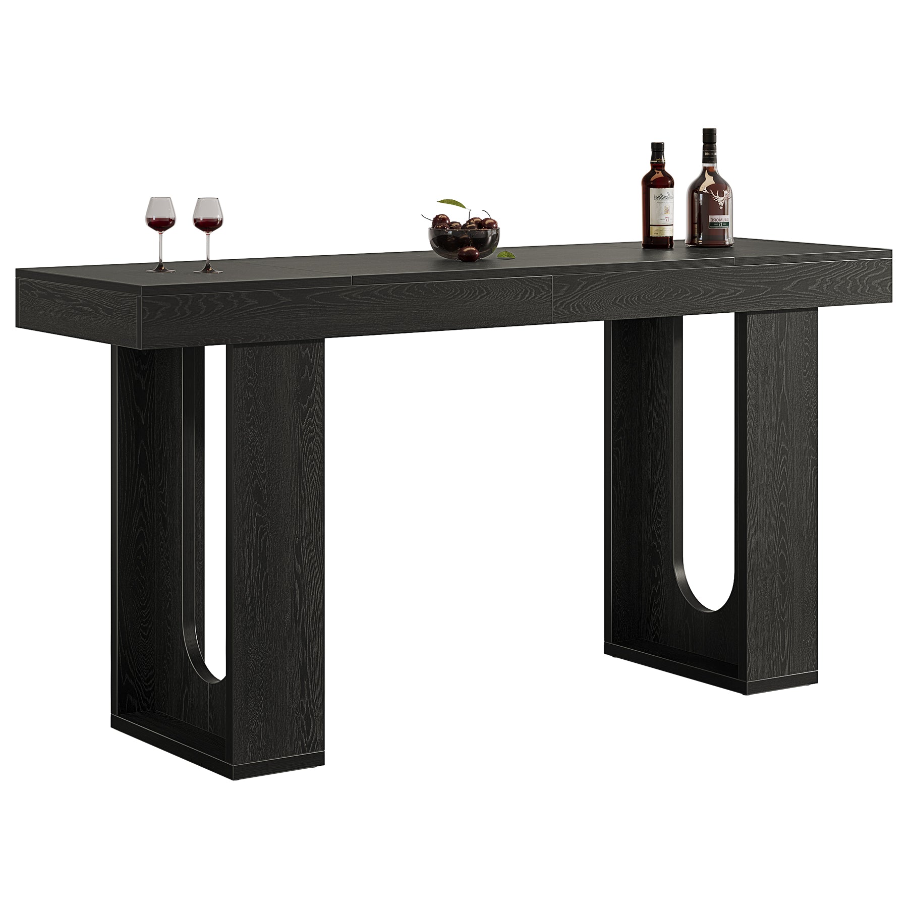 Tribesigns Mesa de bar larga de 180 cm, Mesa alta moderna para encimera Encimera de cocina rectangular con patas robustas