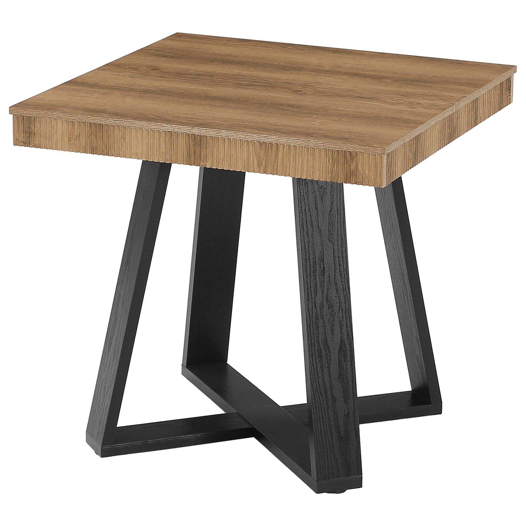 Tribesigns Mesa de Comedor Pequeña, Cuadrada de 80x80 cm para 2 a 4 Personas, Mesa de Cocina que Ahorra Espacio con Estructura en Forma de X
