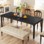 Tribesigns Mesa de comedor vintage, Muebles de comedor para 6 a 8 personas