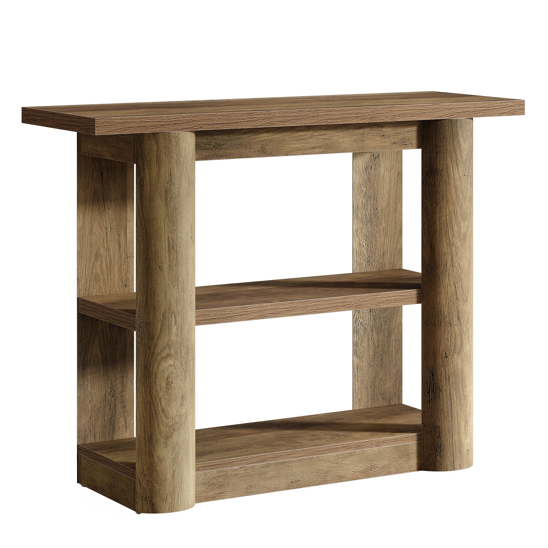 Tribesigns 105 cm consoletafel, smalle haltafel met 3 planken en dik frame