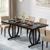 Tribesigns Mesa de comedor de 160 cm, Moderna mesa de cocina para 4-6 personas 3