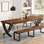Tribesigns Mesa de comedor grande, Mesa de comedor rectangular para 6-8 personas