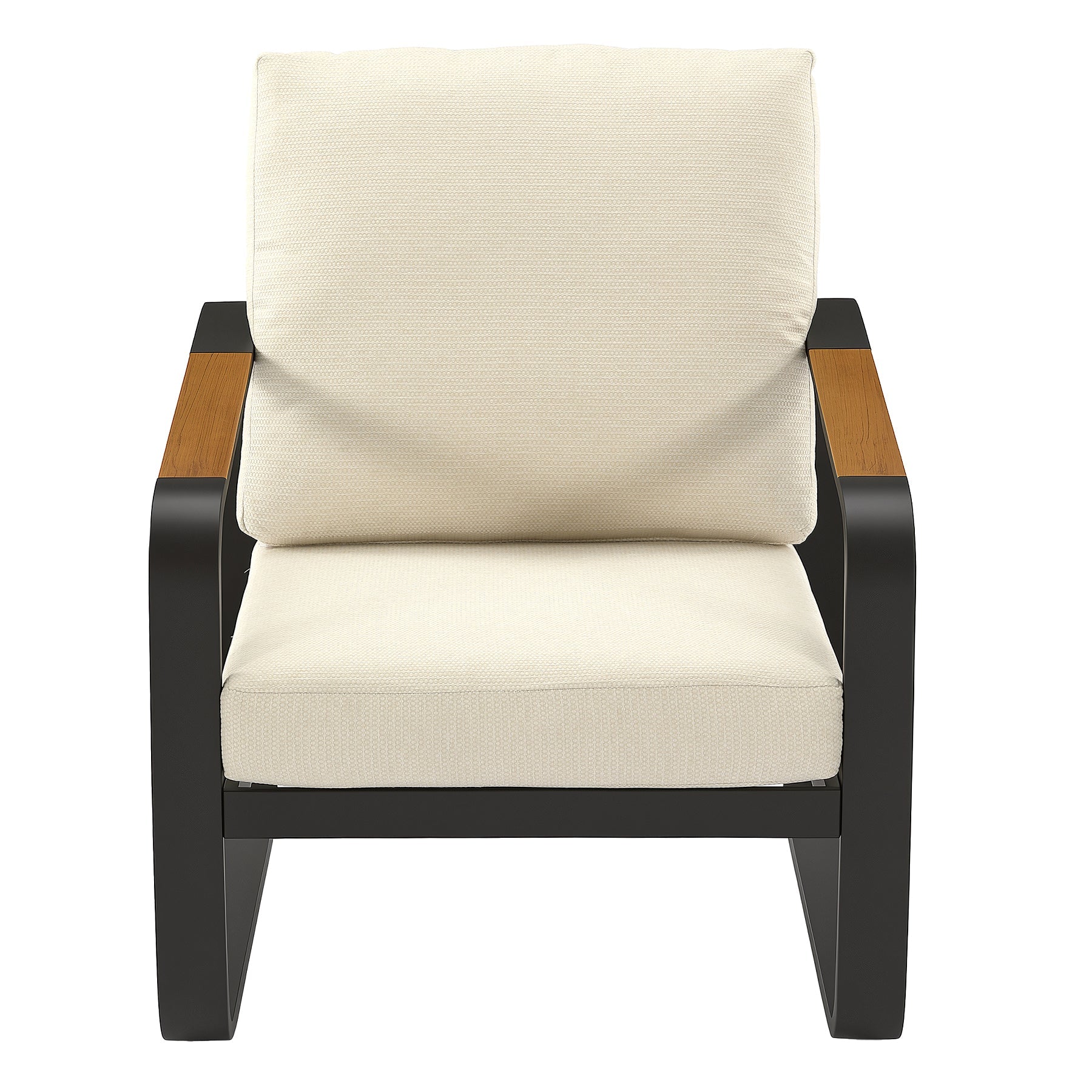 Tribesigns Silla de jardín Lounge con cojines, Silla de patio de aluminio para balcón o jardín