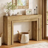 Tribesigns Mesa Consola Estrecha (105 cm), Mesa de Pasillo Moderna con Base Sólida de Doble Pata 3