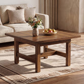 Tribesigns Mesa de centro cuadrada de 79 cm, Mesa de salón con patas robustas y tablero grande 3