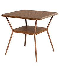 Tribesigns Mesa de comedor cuadrada de 80 cm para 2 a 4 personas con esquinas redondeadas