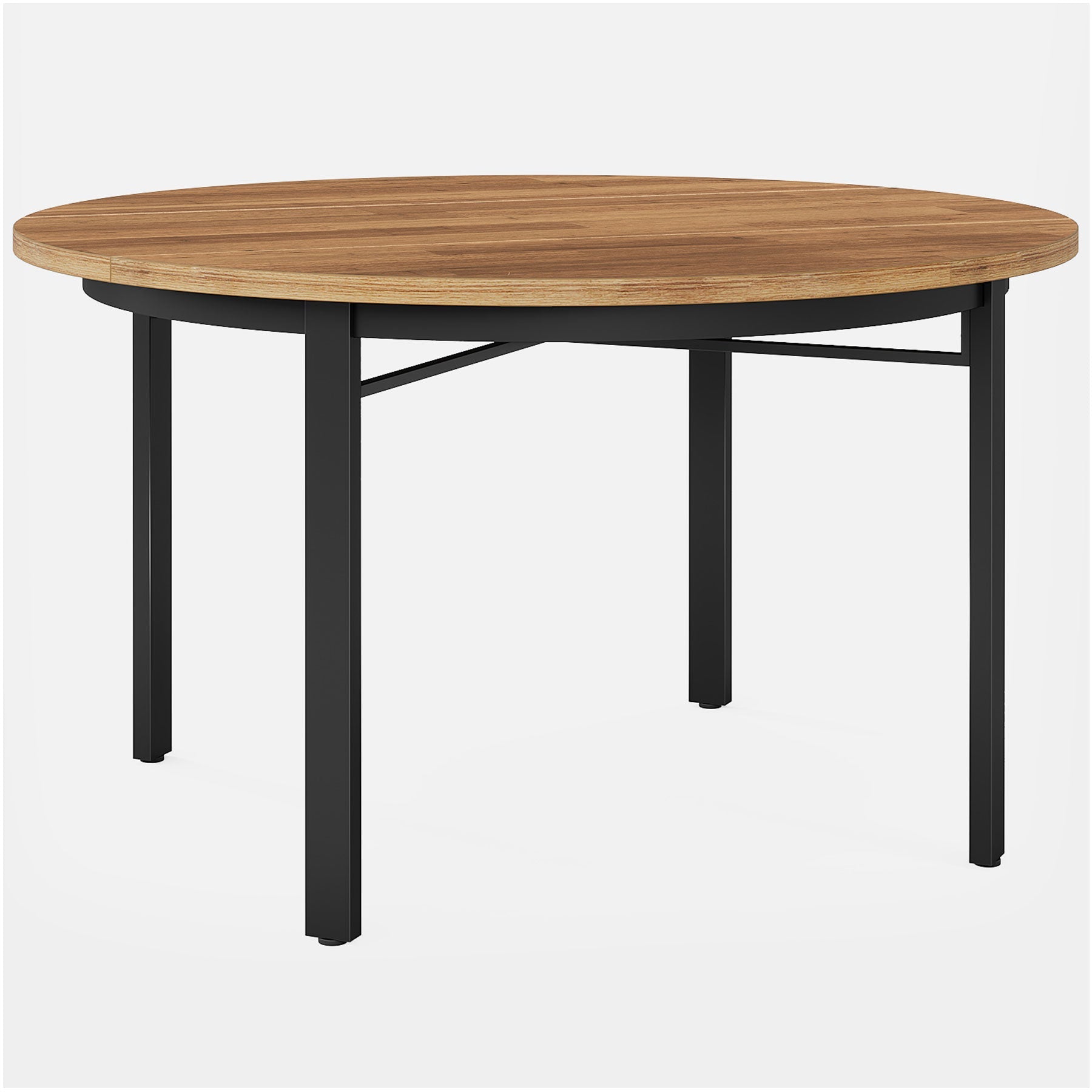 Tribesigns Mesa de comedor redonda de 118 cm para 4 personas