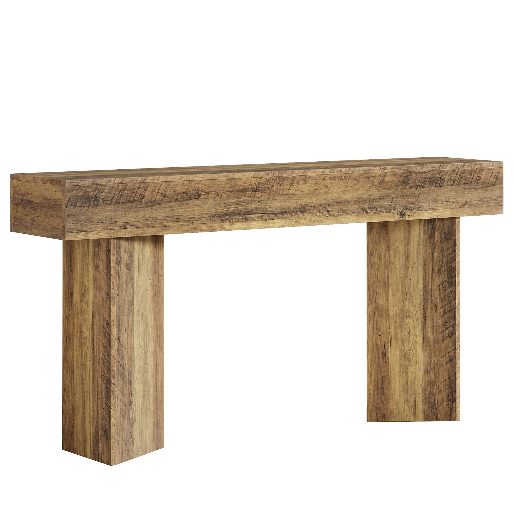 Tribesigns Mesa consola larga de 160 cm, Mesa auxiliar estrecha detrás del sofá