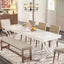 Tribesigns Mesa de comedor grande, Mesa de comedor rectangular para 6-8 personas