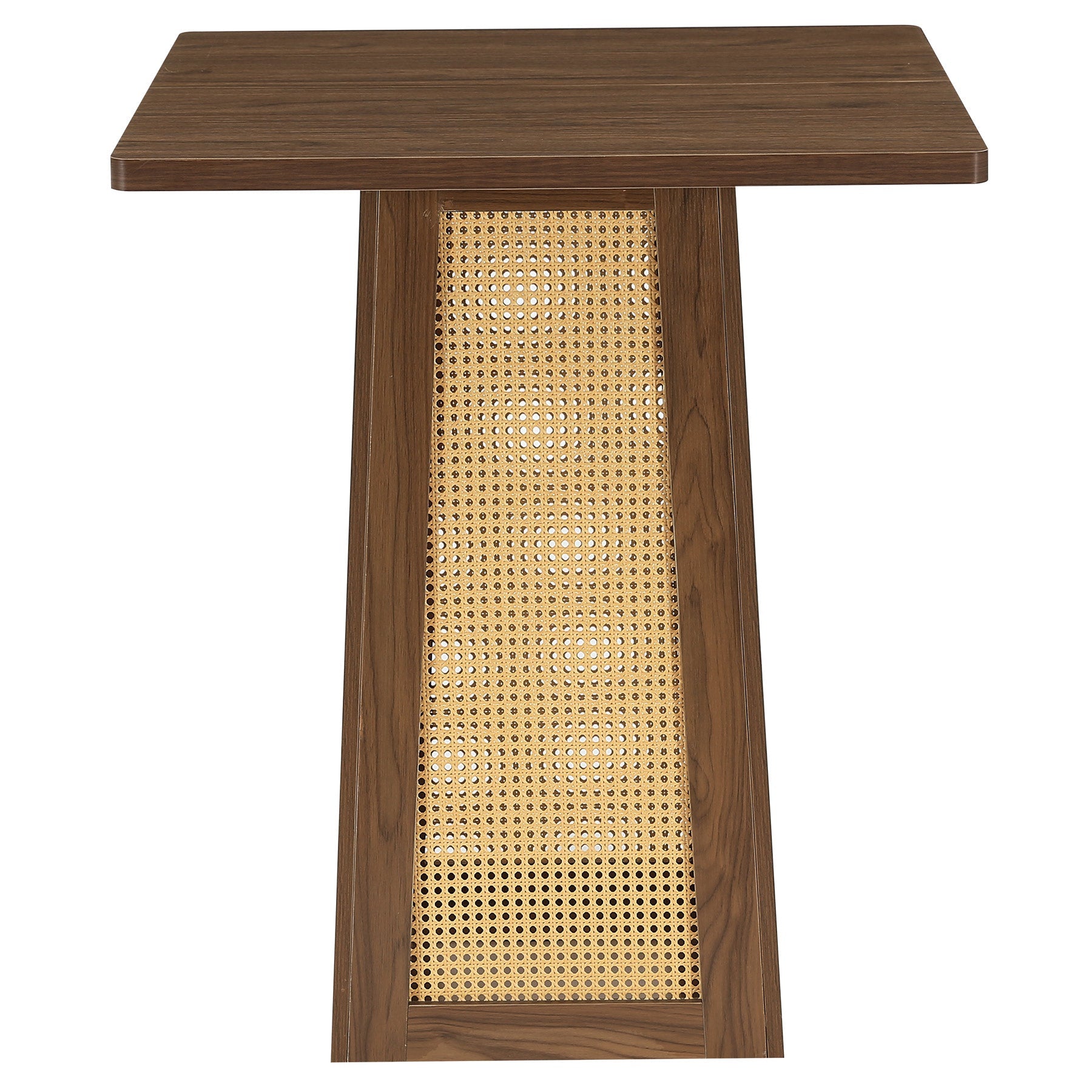 Tribesigns Mesa de bistró cuadrada de 80 x 80 cm con pedestal, Mesa de bar para bar en casa, sala de estar y espacios pequeños