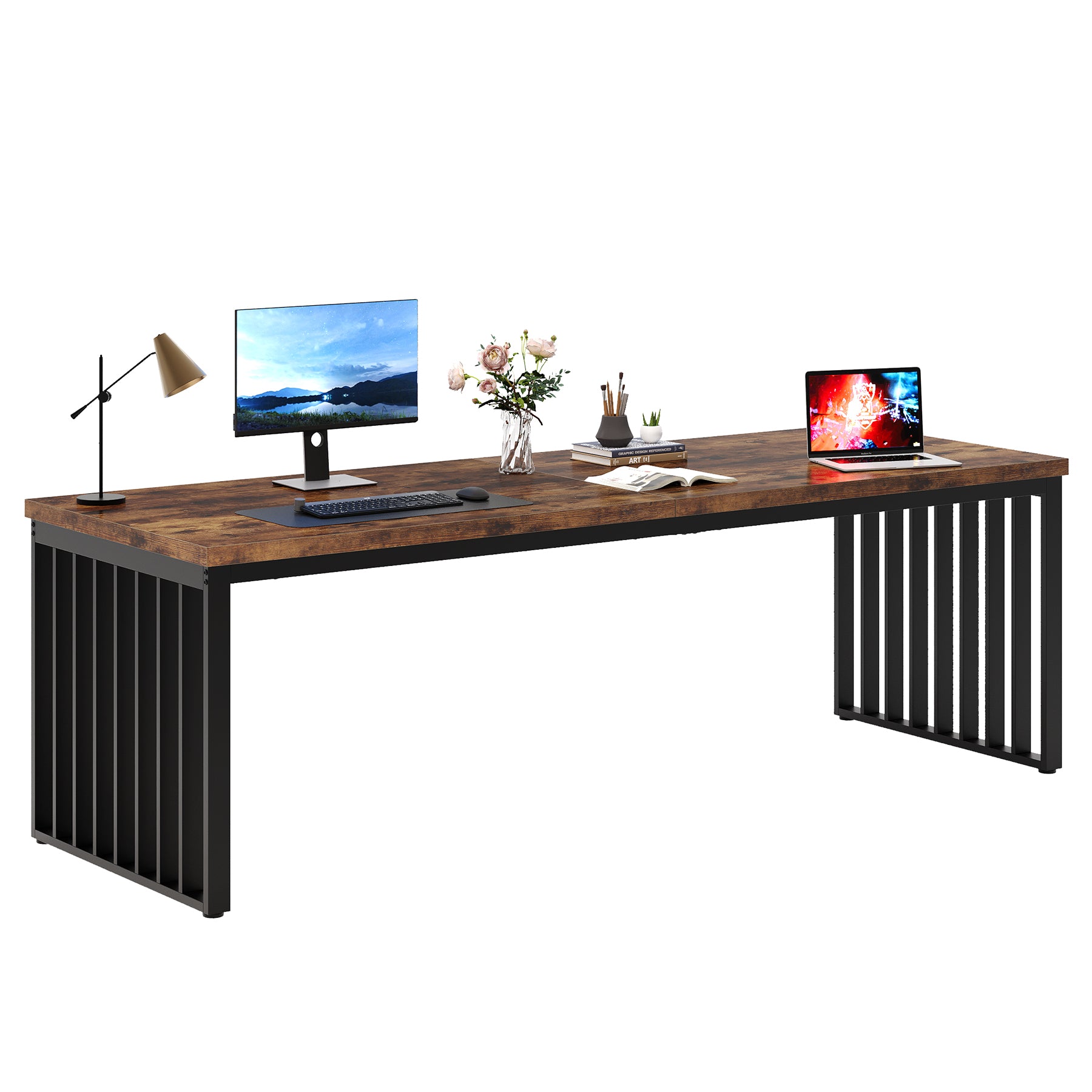 Tribesigns Escritorio para computadora, Mesa de oficina Mesa de conferencias