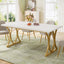 Tribesigns Mesa de comedor moderna para 6 personas, Mesa de salón rectangular